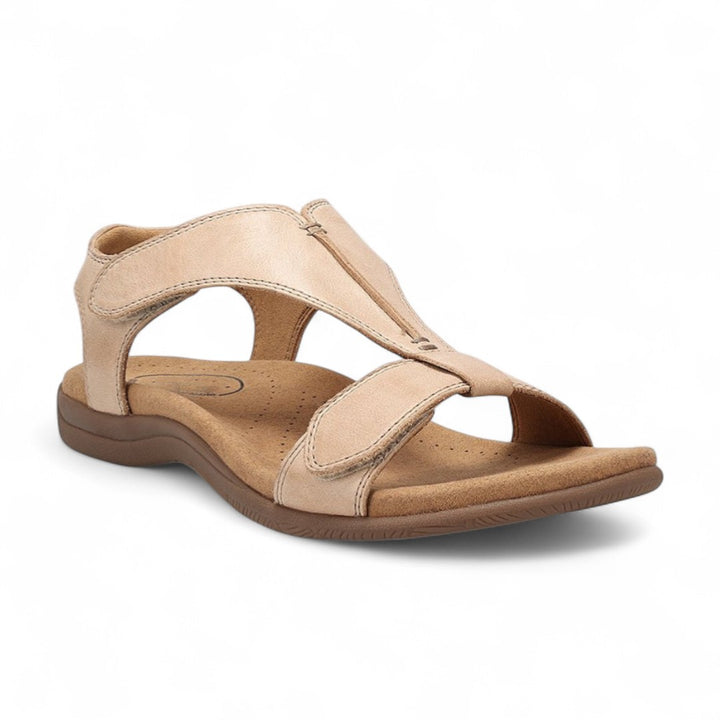 Élise | Sandales confort en cuir avec bride ajustable