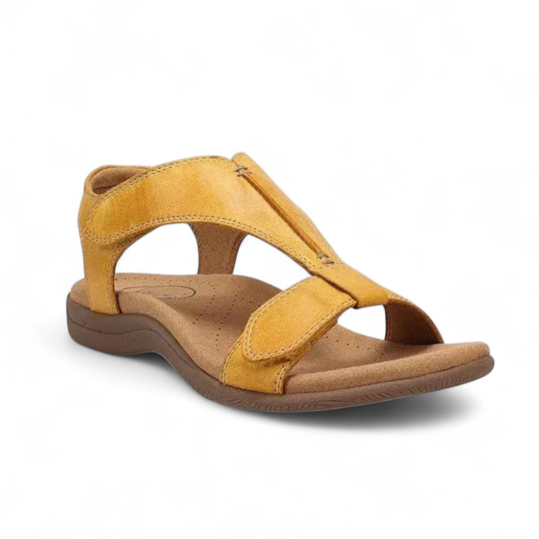 Élise | Sandales confort en cuir avec bride ajustable