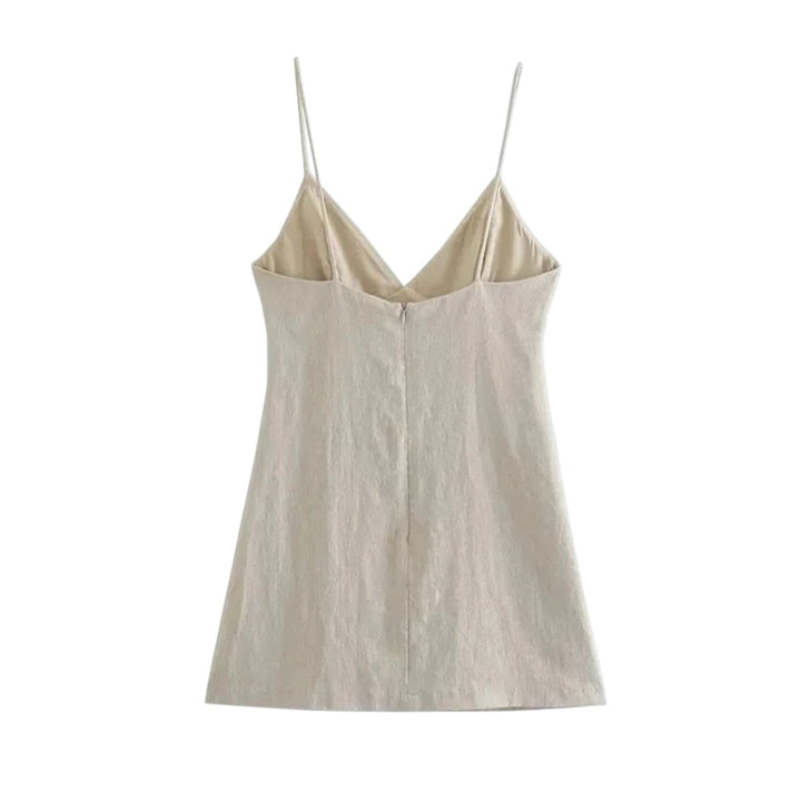 Juliette | Robe Courte Ornée à Bretelles Fines