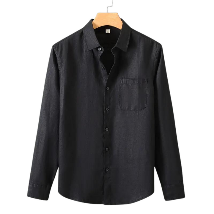 Chemise en lin respirante Mitchell à coupe décontractée