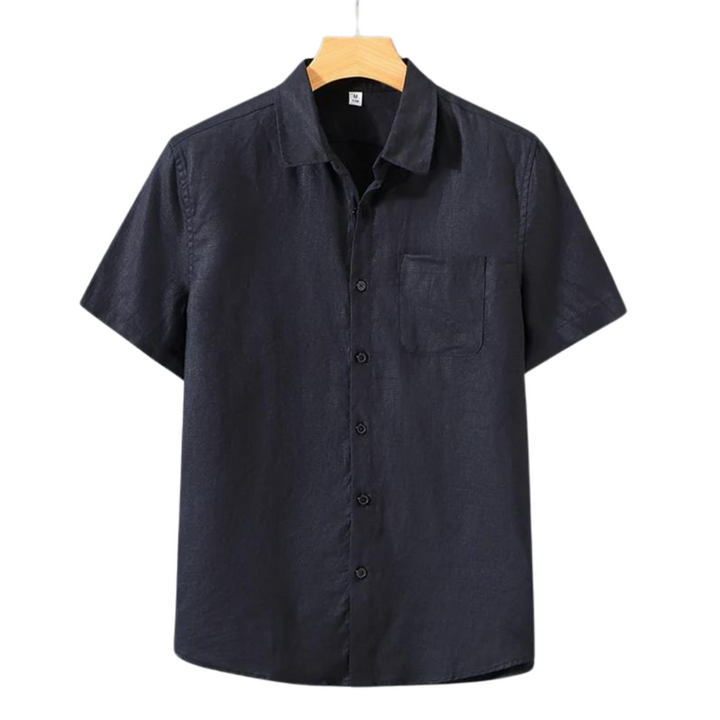 Remy | Chemise en lin doux à manches courtes pour une élégance quotidienne