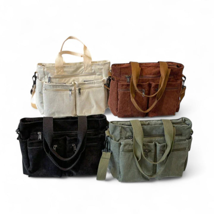 Élodie | Sac bandoulière souple à multiples poches