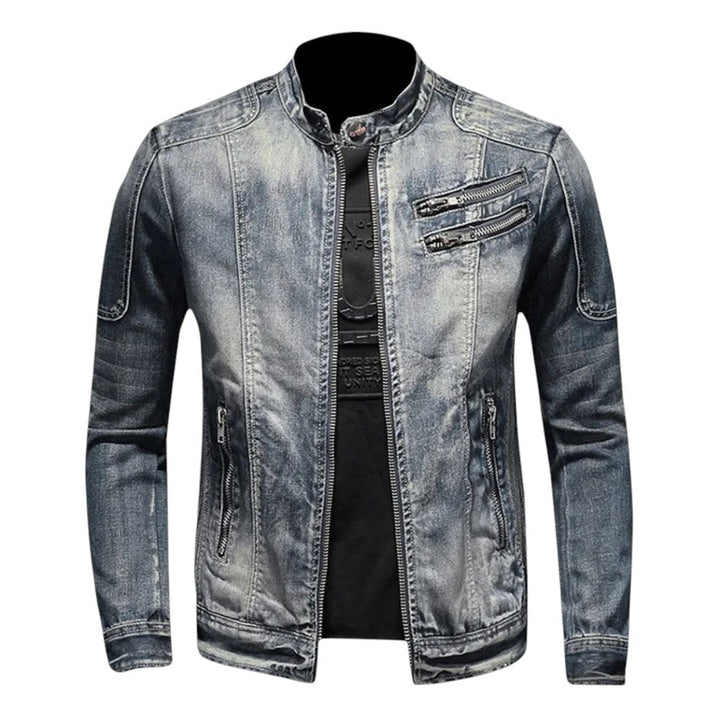 Trent | Veste en jean robuste à fermeture éclair