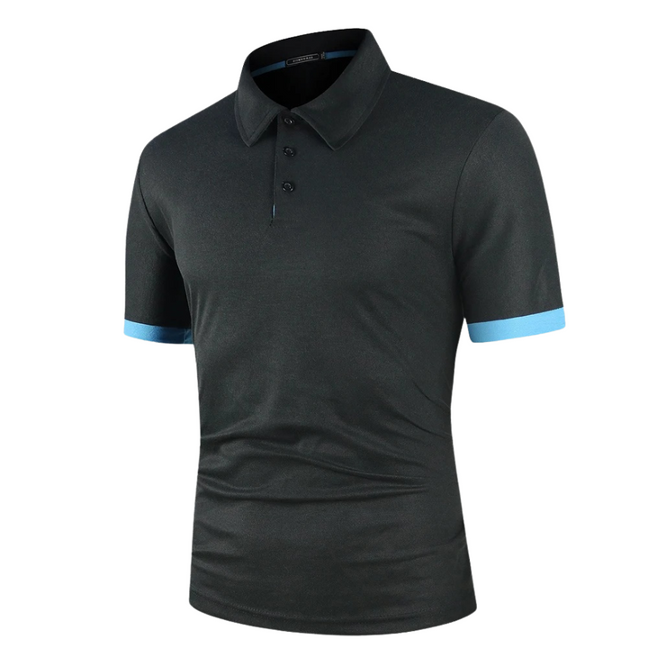 Damon | Polo à col contrasté avec stretch sur mesure