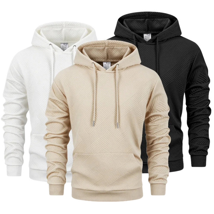 Logan | Sweat à capuche streetwear texturé