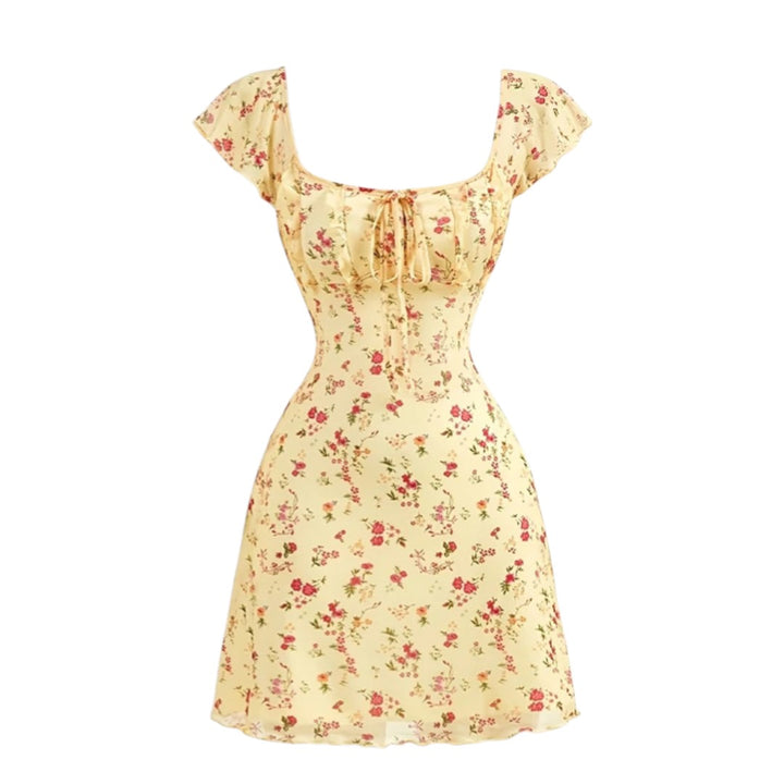 Camille | Robe courte fluide à fleurs