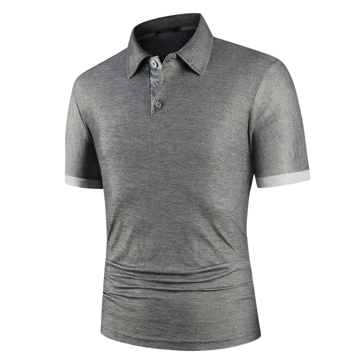 Damon | Polo à col contrasté avec stretch sur mesure