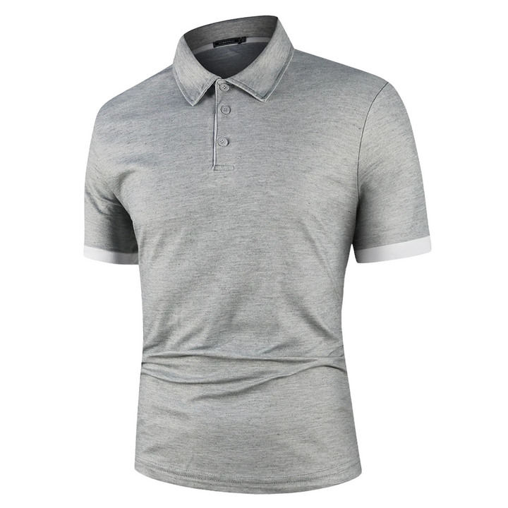 Damon | Polo à col contrasté avec stretch sur mesure