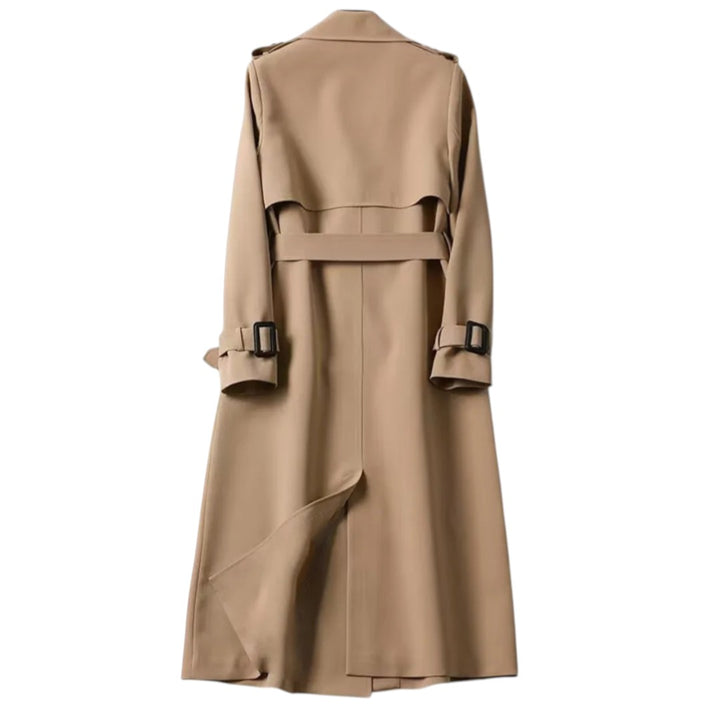 Éloïse | Trench Long à Ceinture Élégante