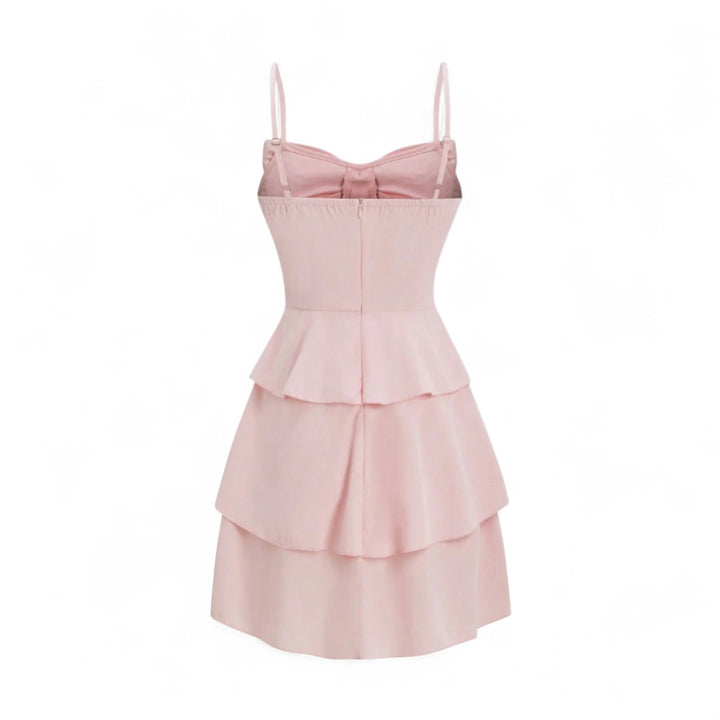 Manon | Robe à volants avec nœud papillon