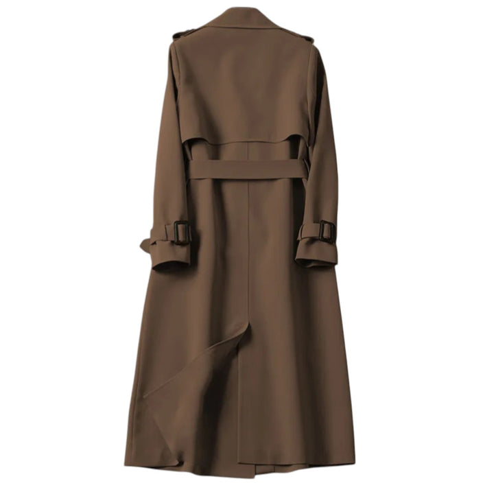 Éloïse | Trench Long à Ceinture Élégante