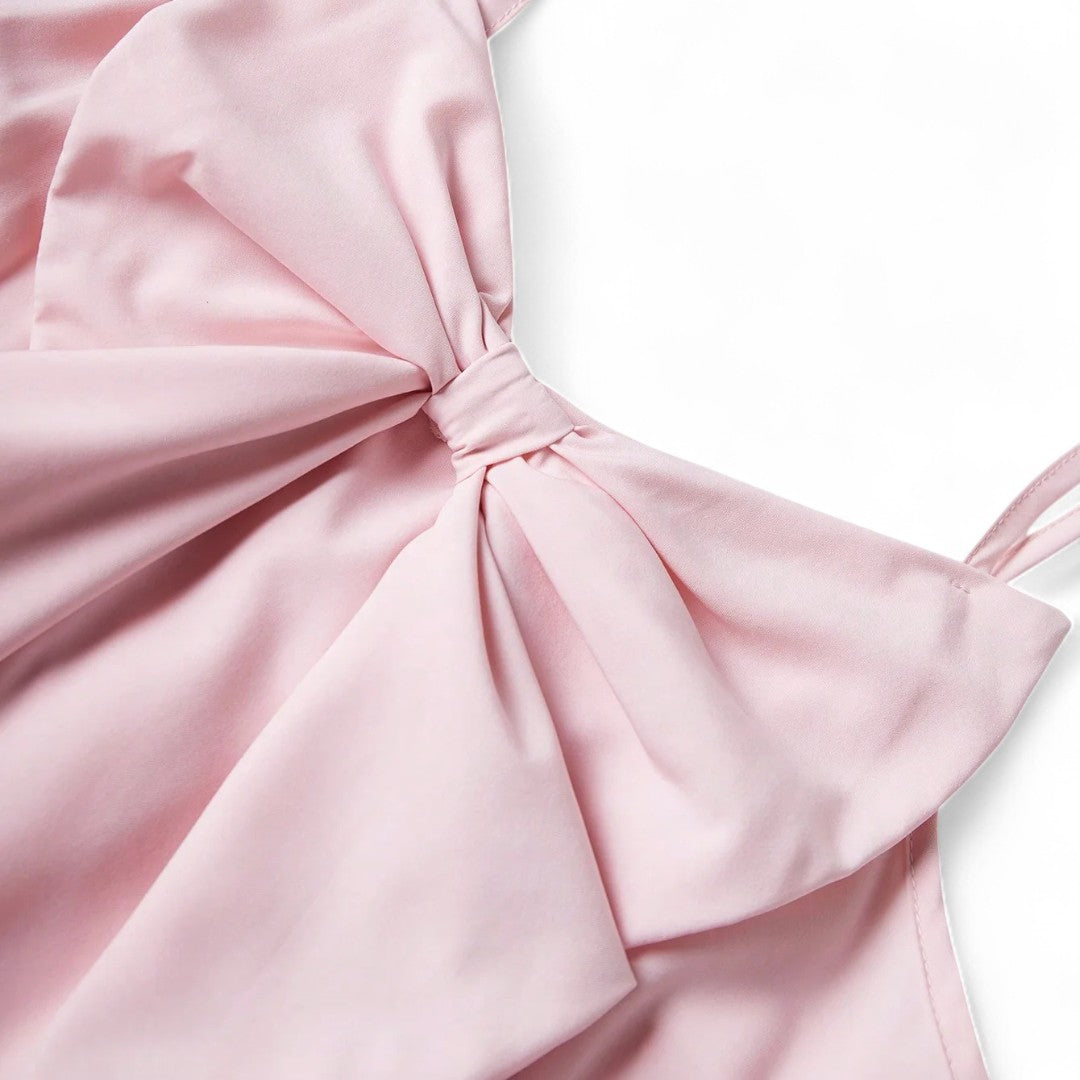 Manon | Robe à volants avec nœud papillon