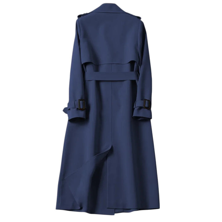 Éloïse | Trench Long à Ceinture Élégante
