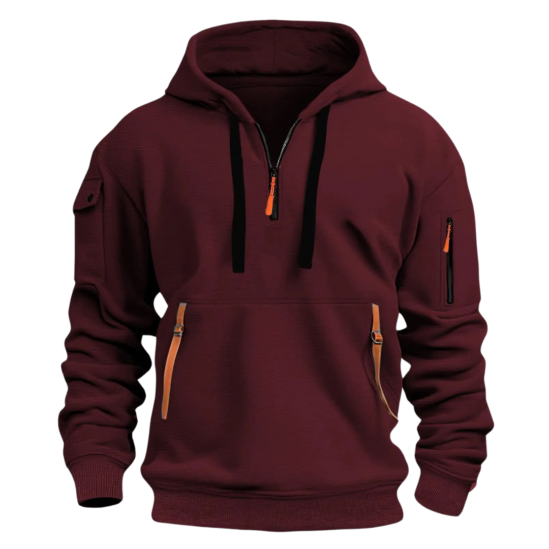Tyson | Sweat à capuche utilitaire extérieur avec détail de fermeture éclair tactique