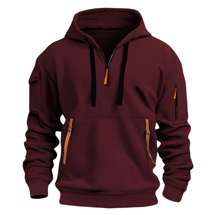 Tyson | Sweat à capuche utilitaire extérieur avec détail de fermeture éclair tactique