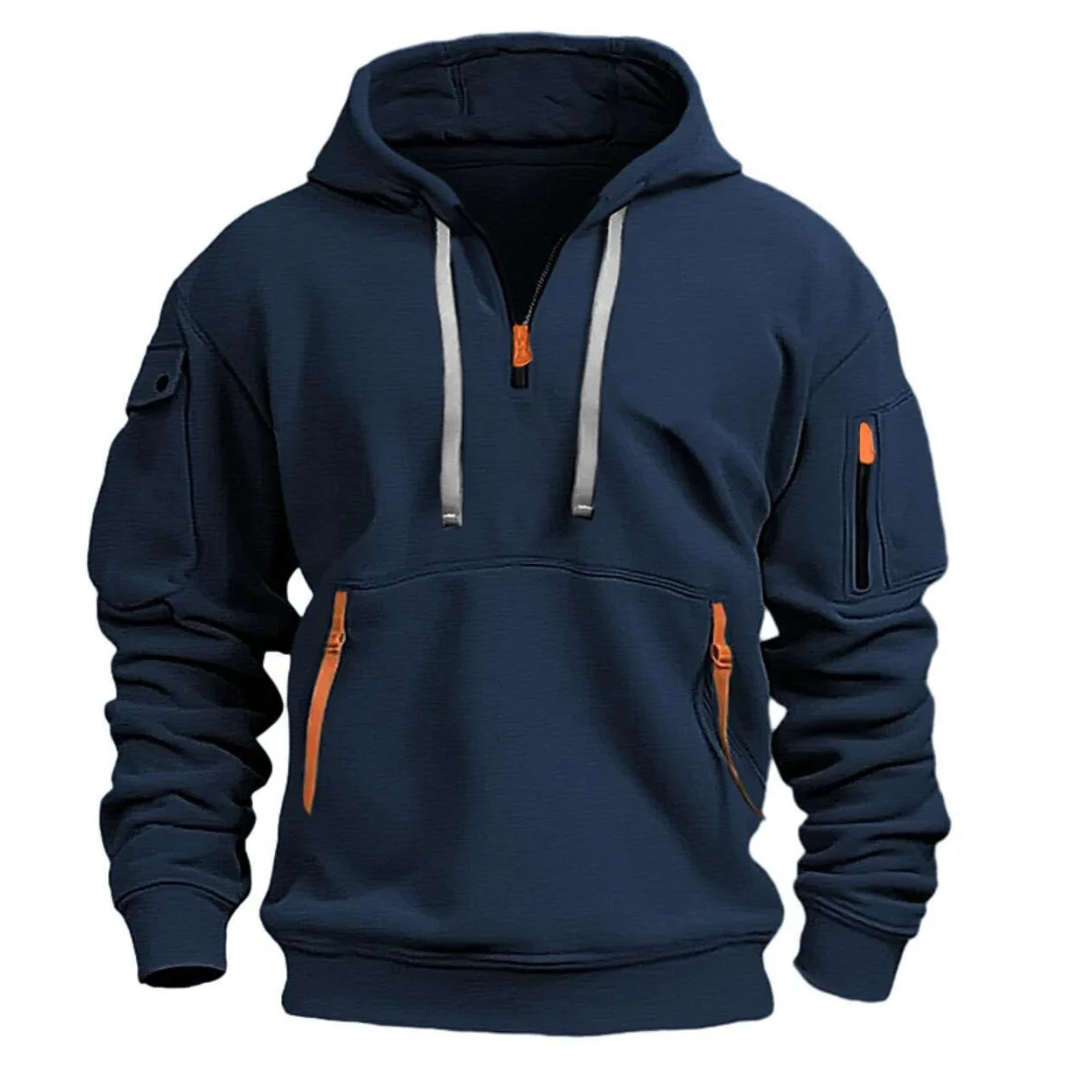Tyson | Sweat à capuche utilitaire extérieur avec détail de fermeture éclair tactique