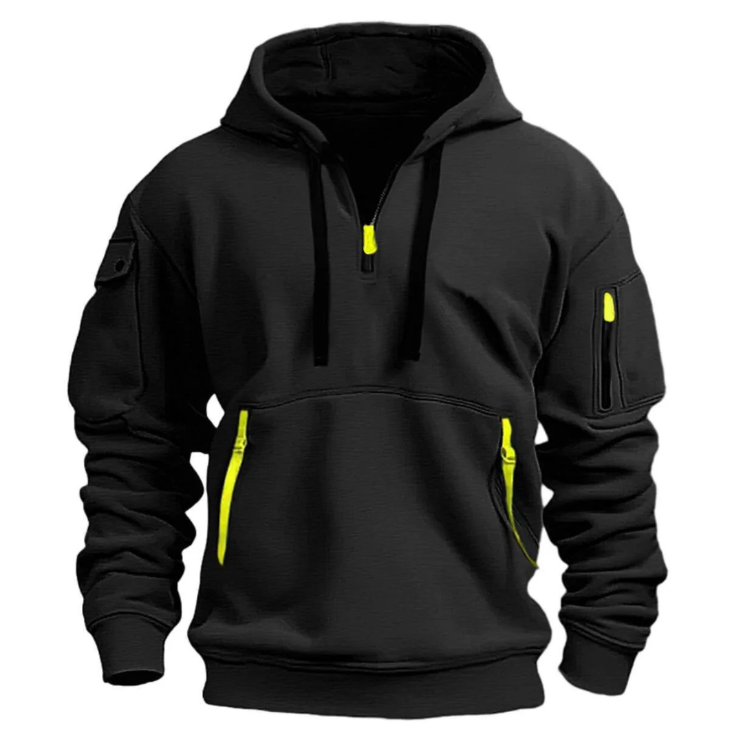 Tyson | Sweat à capuche utilitaire extérieur avec détail de fermeture éclair tactique