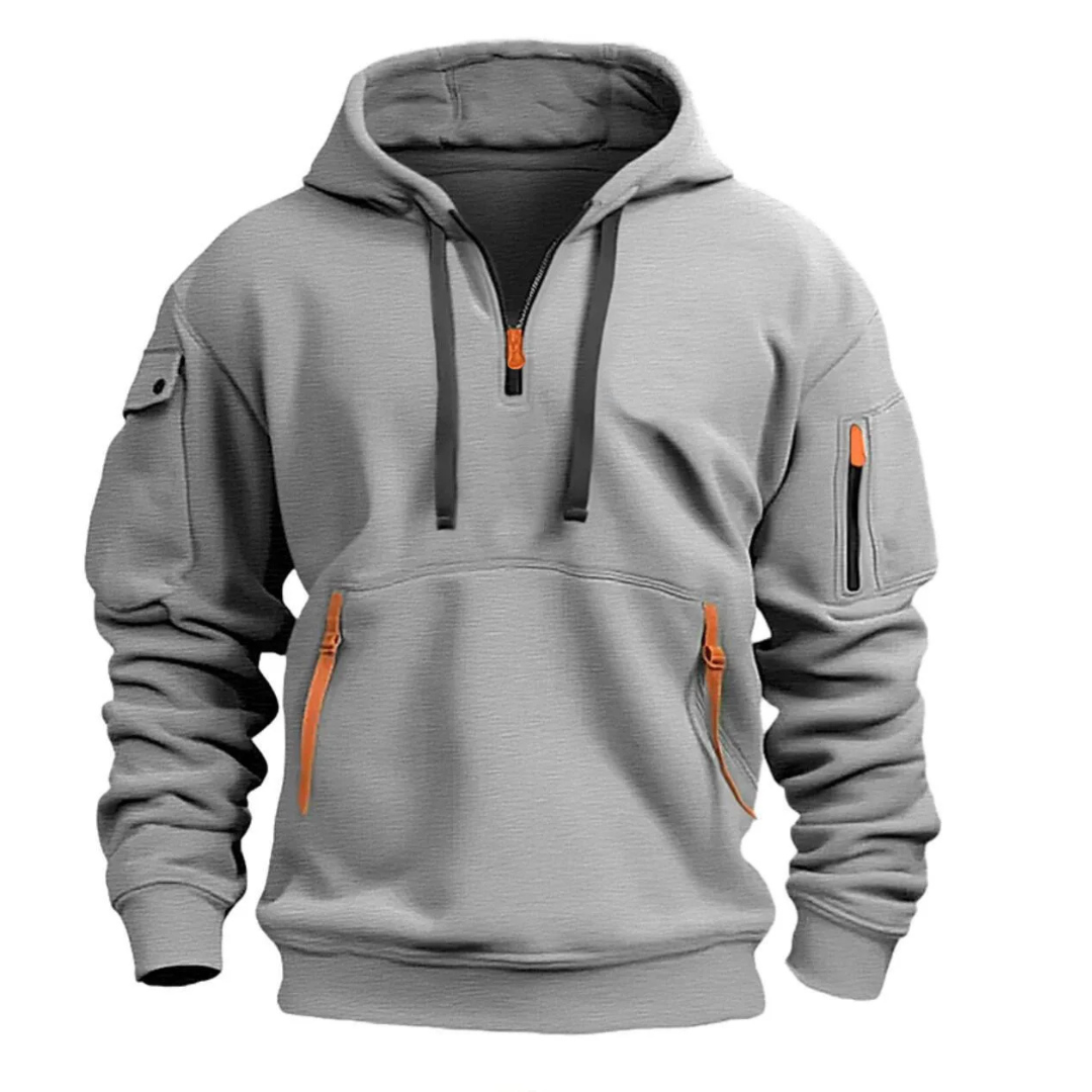 Tyson | Sweat à capuche utilitaire extérieur avec détail de fermeture éclair tactique