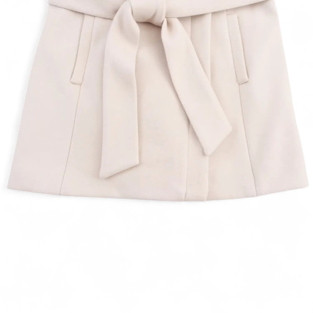 Noémie | Manteau Croisé Ceinturé Mi-Long