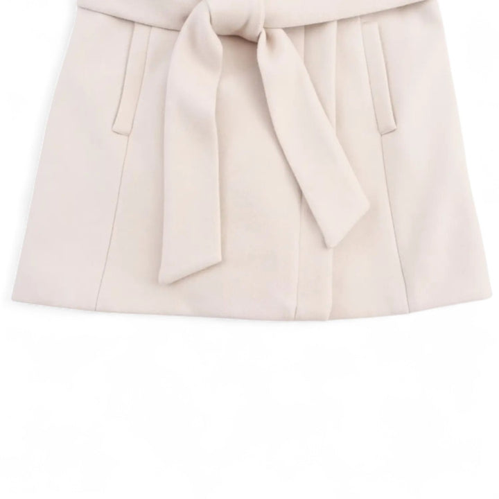 Noémie | Manteau Croisé Ceinturé Mi-Long