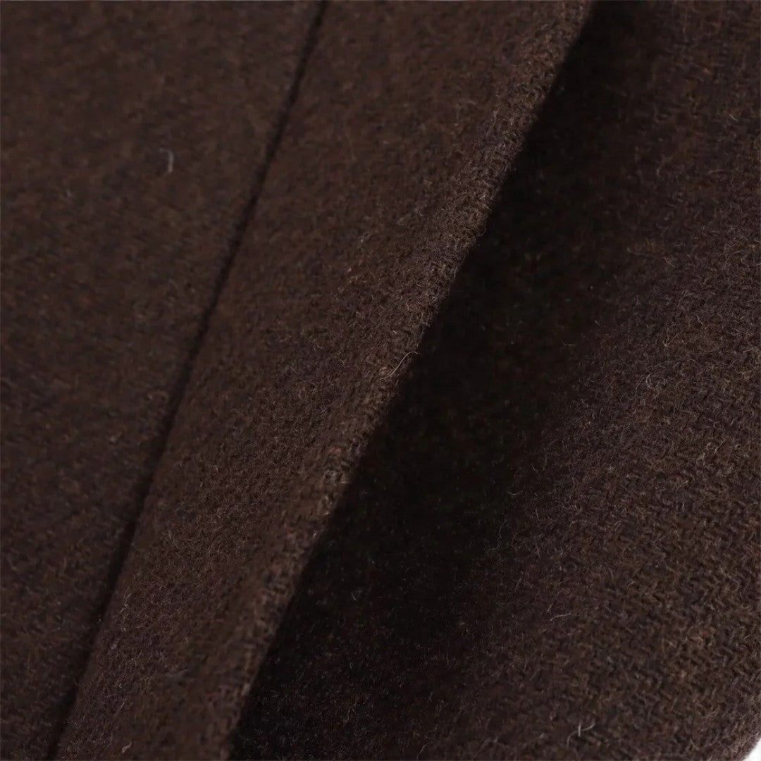 Eugénie | Manteau long oversize en laine mélangée