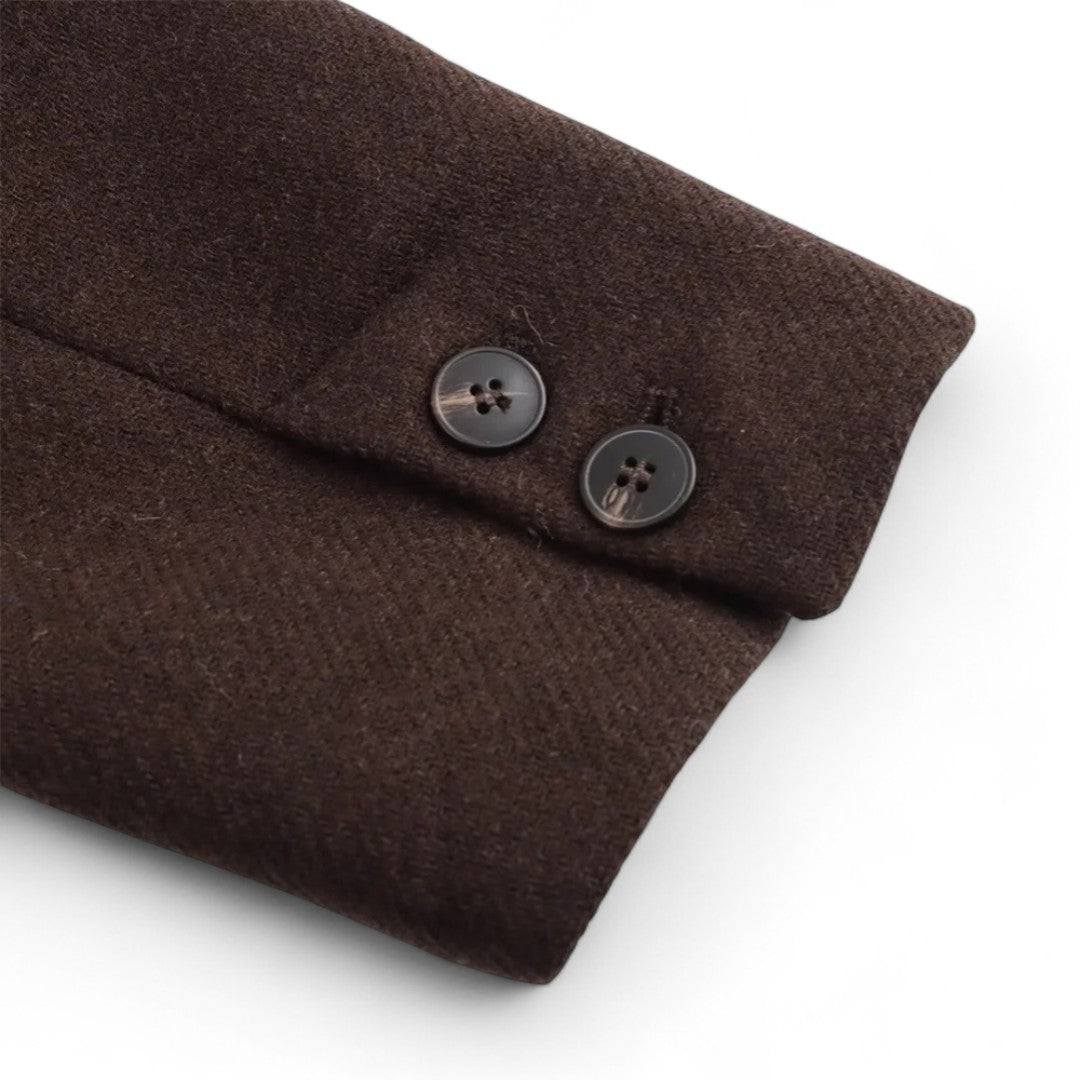 Eugénie | Manteau long oversize en laine mélangée