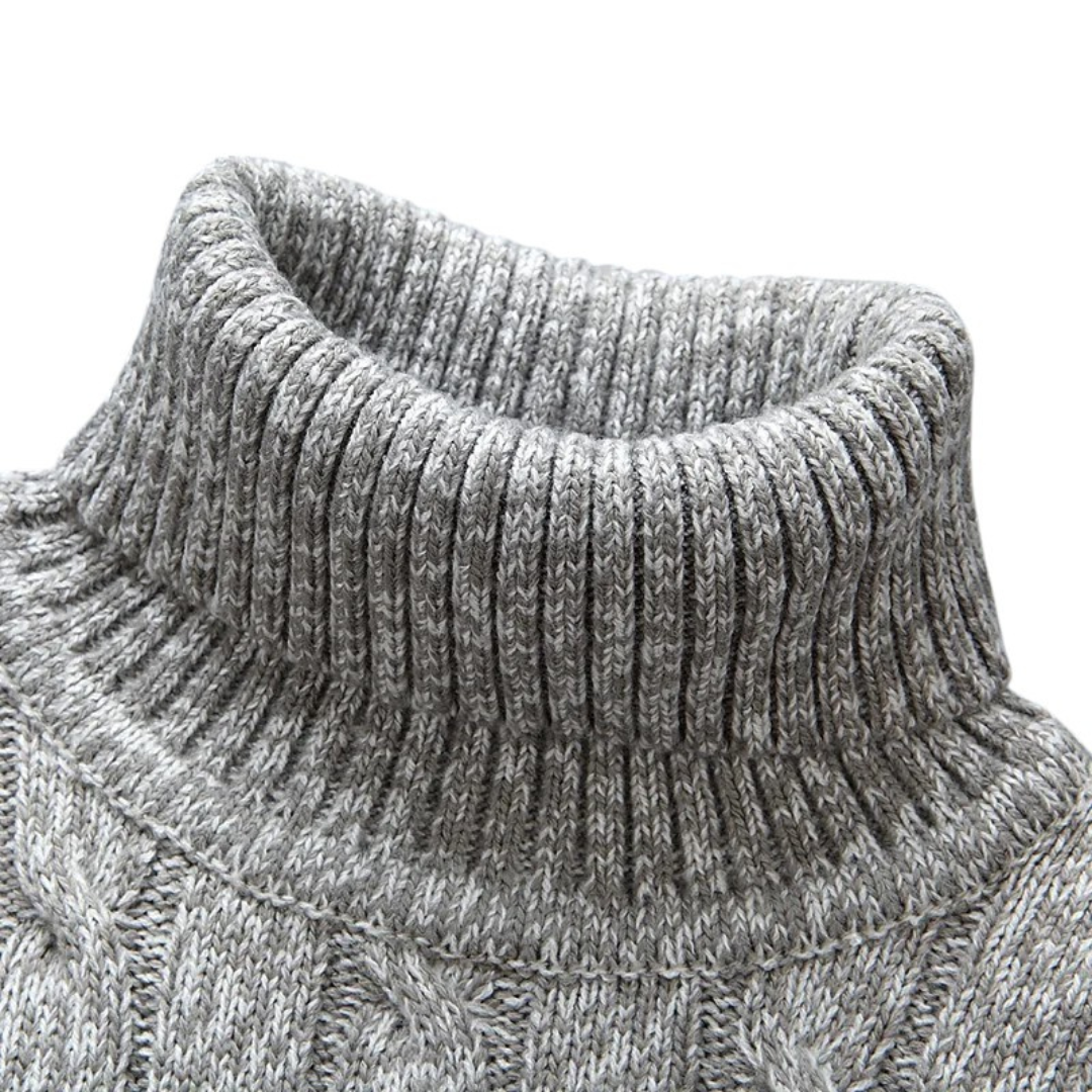 Toby | Pull à col roulé en maille épaisse