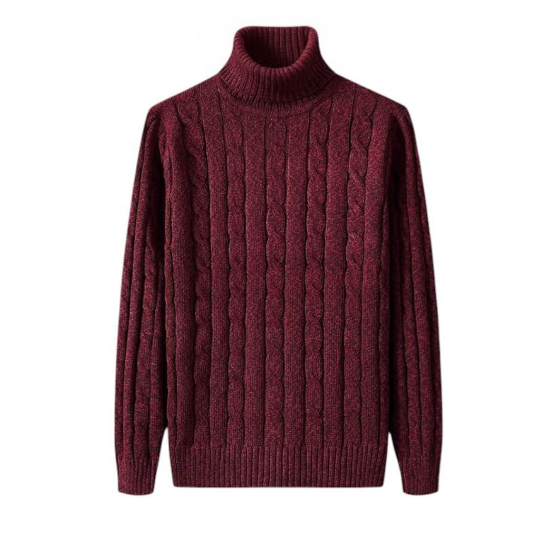 Toby | Pull à col roulé en maille épaisse