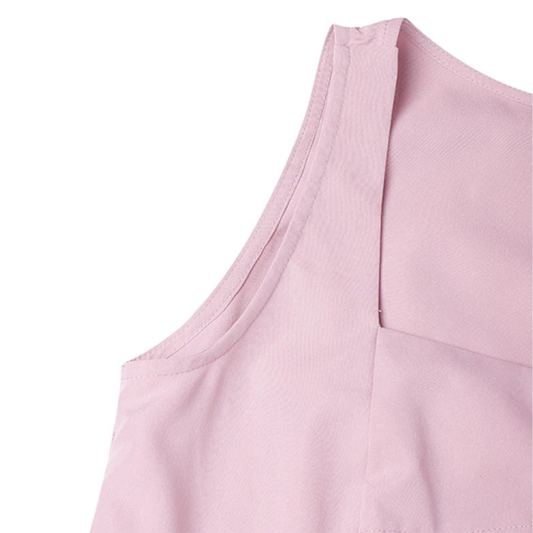 Sandrine | Robe Patineuse Structurée à Encolure Carrée