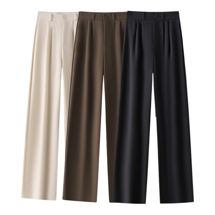 Clara | Pantalon large taille haute fluide