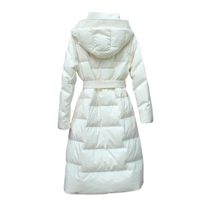 Camille | Parka Longue Matelassée avec Ceinture Ajustable