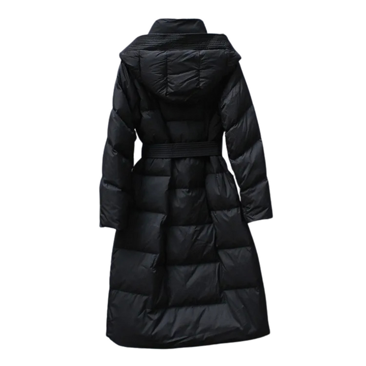 Camille | Parka Longue Matelassée avec Ceinture Ajustable