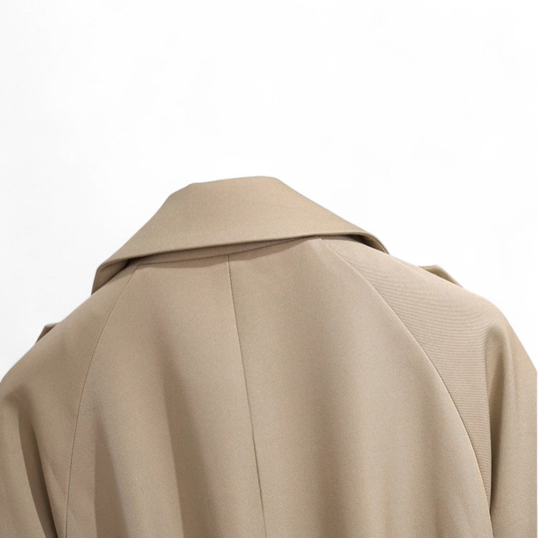 Élodie | Trench Long Classique à Ceinture