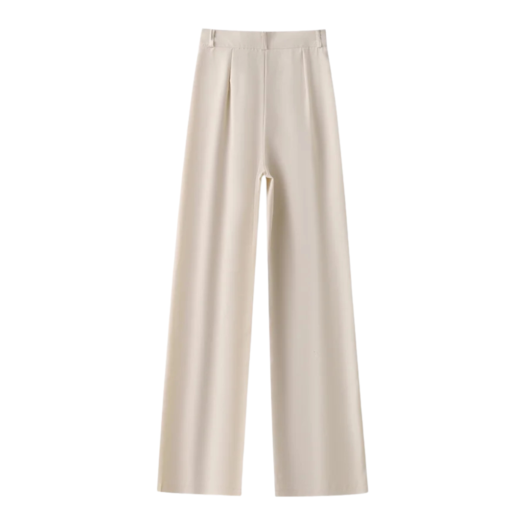 Clara | Pantalon large taille haute fluide