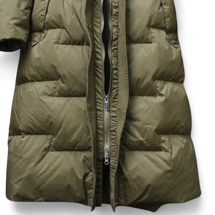Camille | Parka Longue Matelassée avec Ceinture Ajustable