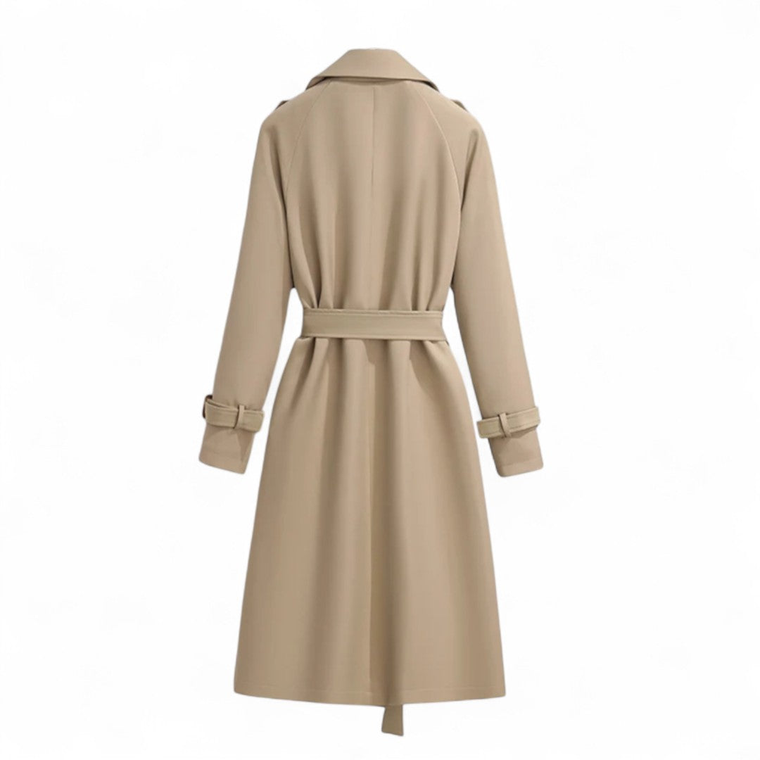 Élodie | Trench Long Classique à Ceinture