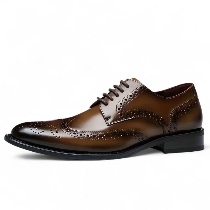 Damon | Chaussures Habillées Wingtip Brogue avec Finition Polie à la Main