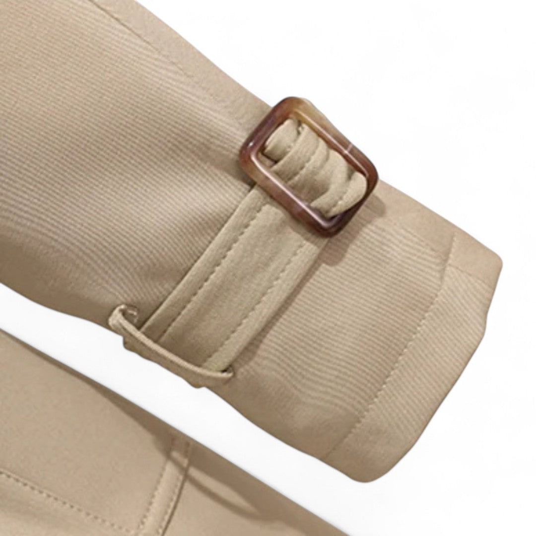 Élodie | Trench Long Classique à Ceinture