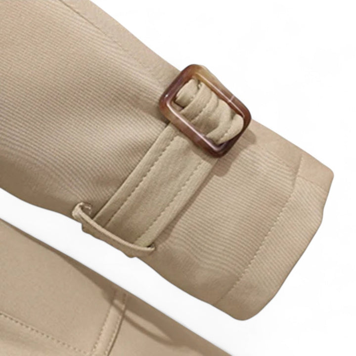 Élodie | Trench Long Classique à Ceinture