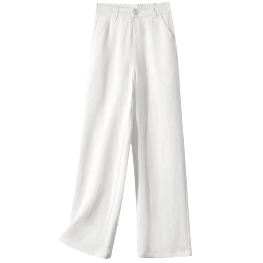 Élise | Pantalon large en lin respirant