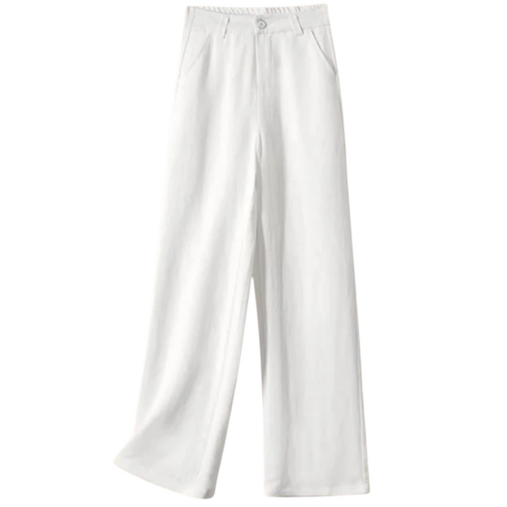 Élise | Pantalon large en lin respirant