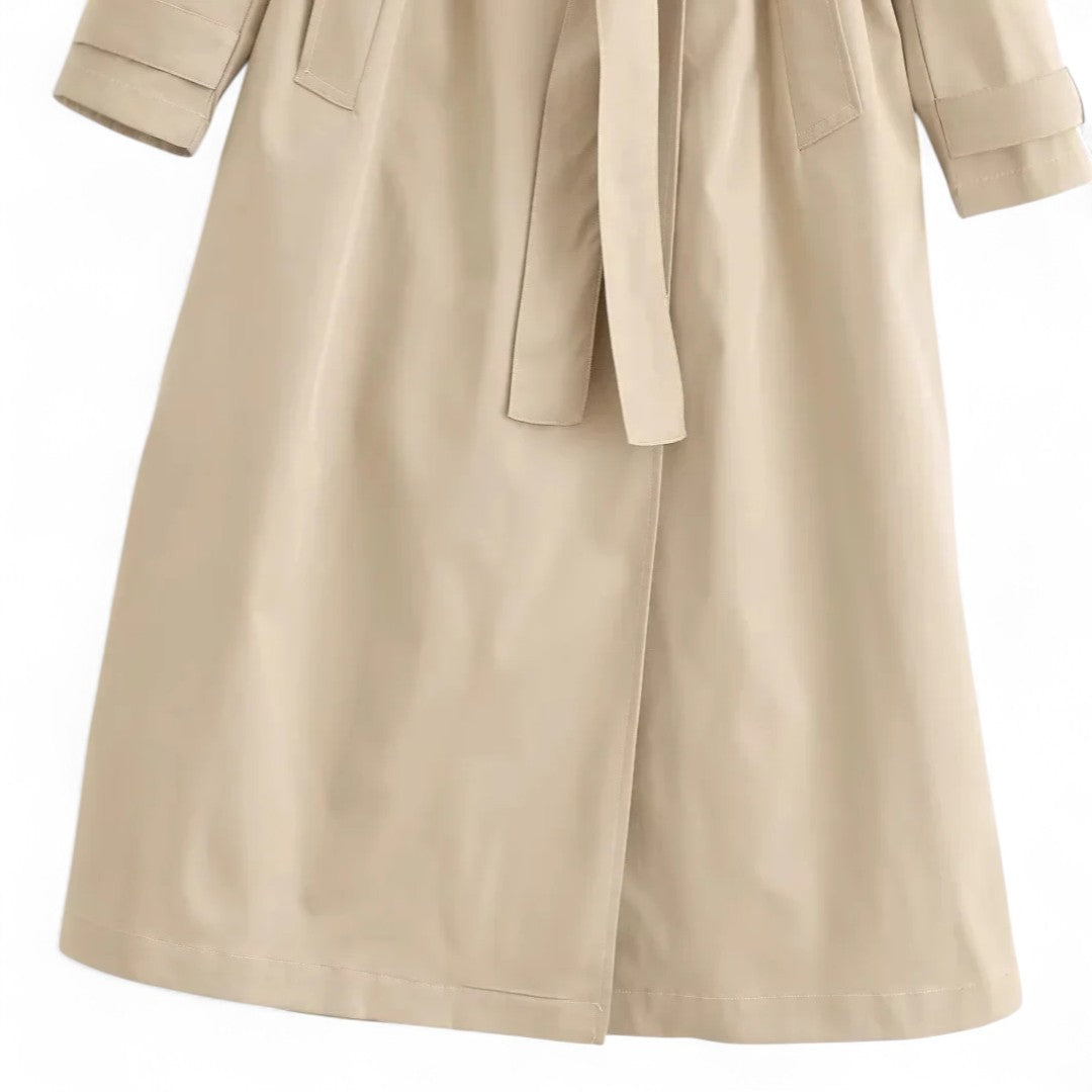 Inès | Trench long coupe ceinturée