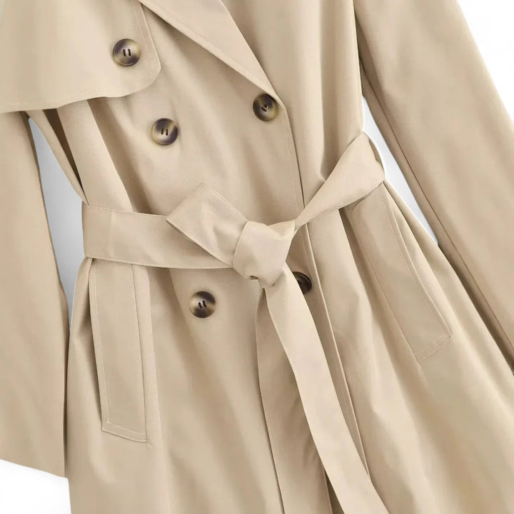 Inès | Trench long coupe ceinturée