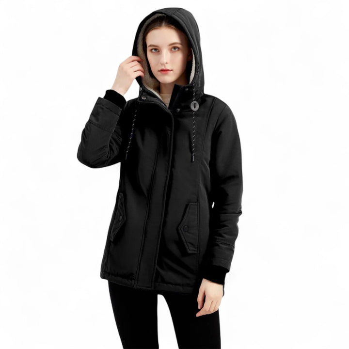 Élodie | Parka chaude imperméable avec capuche doublée