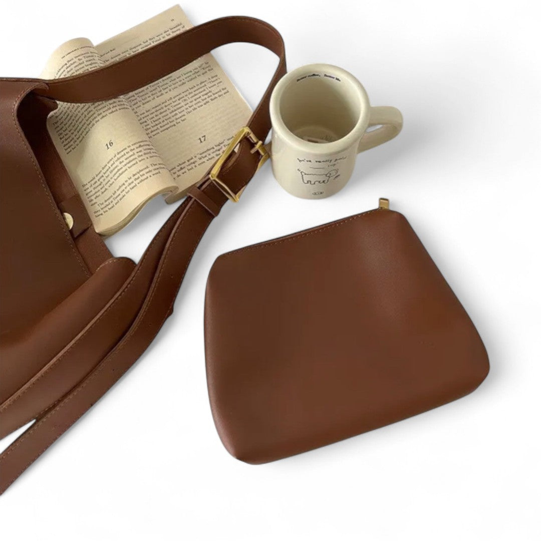 Chloé | Sac bandoulière minimaliste avec pochette amovible