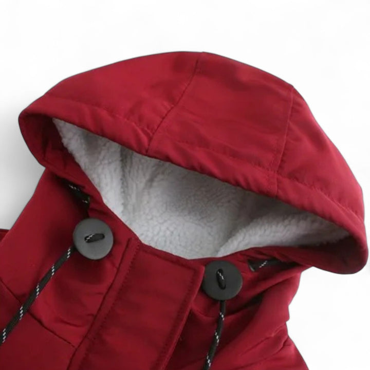 Élodie | Parka chaude imperméable avec capuche doublée