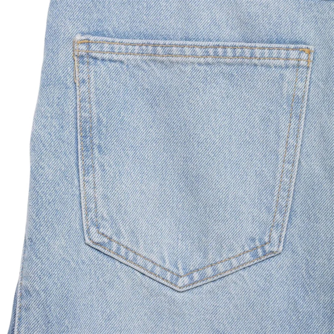 Jeans en denim à jambes larges deux tons Amber