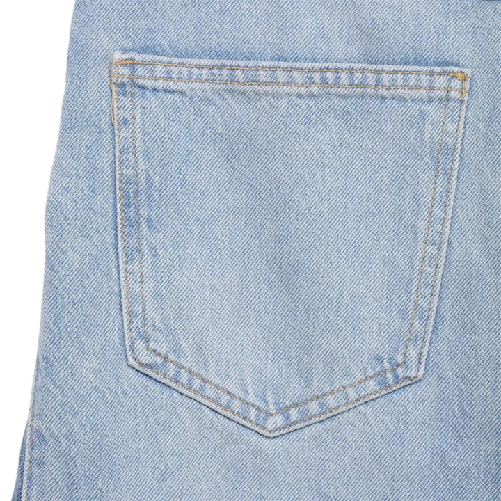 Jeans en denim à jambes larges deux tons Amber