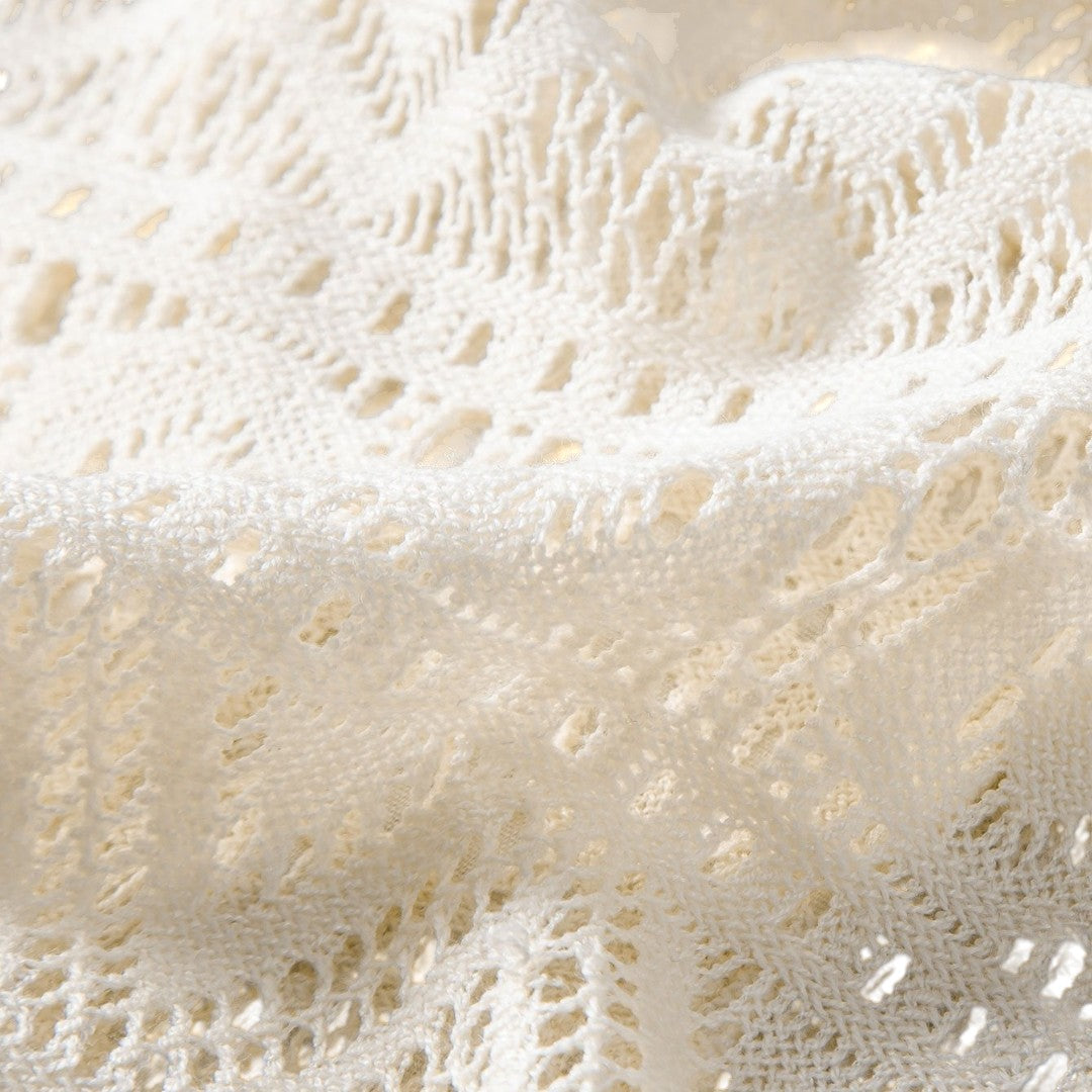 Eli | Chemise en crochet et pantalon à cordon décontracté
