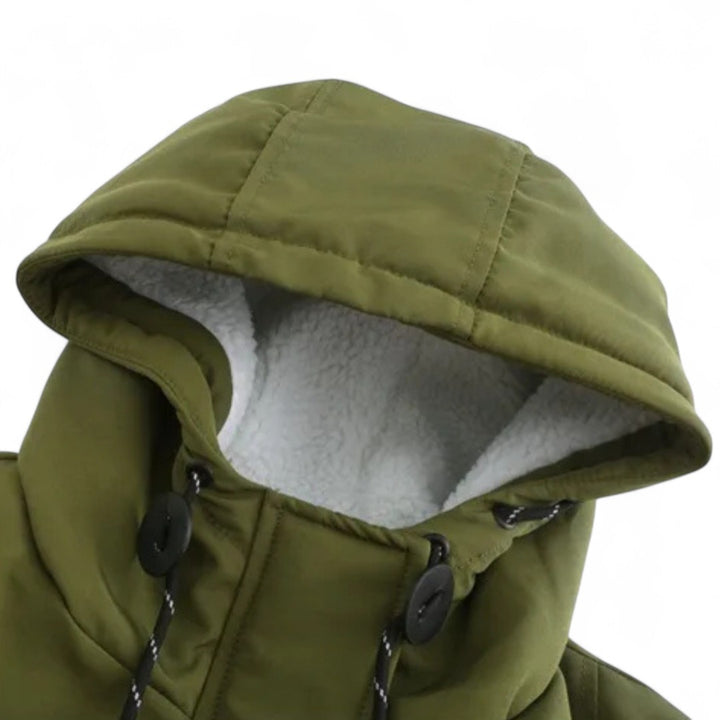 Élodie | Parka chaude imperméable avec capuche doublée